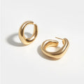 Gold curve earrings